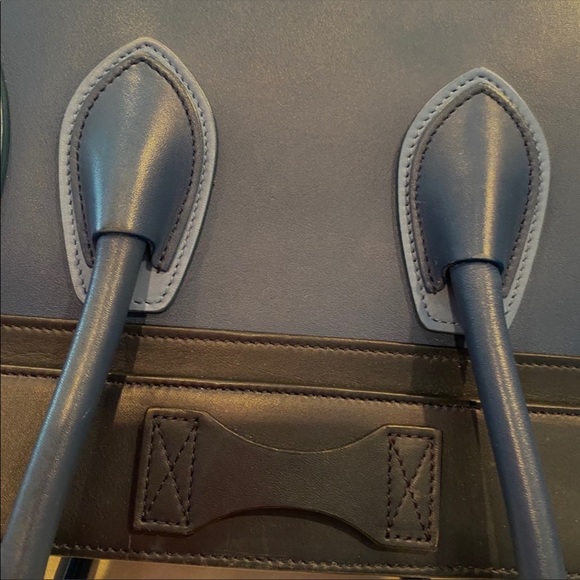 SOLD ON OTHER APP Celine Blue Multi Micro Tote - Picture 8 of 16